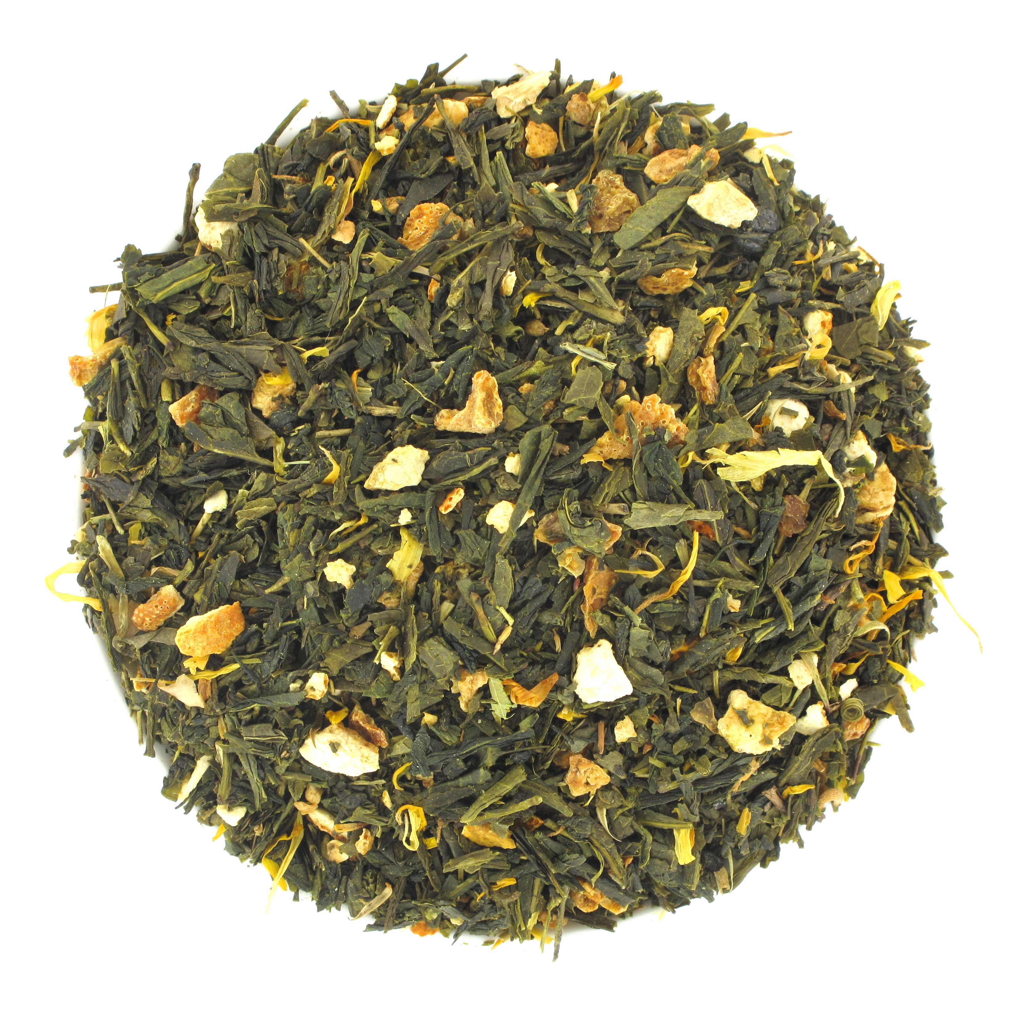 thé vert zeste d'orange bio