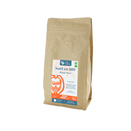 Café mélange maison Noël en BIO* - Sac 250g 