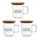 Coffret tasses verre ICE TEA 